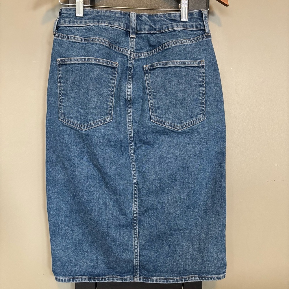 Gap Denim Midi Ski Skirt - size 6/28 - Picture 3 of 6